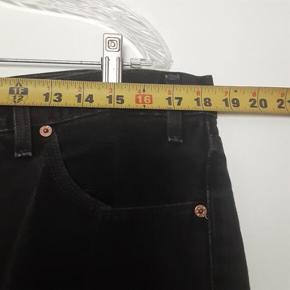 Vtg 90s Levis 550 Jeans Men's 40 x 30 Black Relaxed Fit USA Made Distressed - Picture 8 of 10